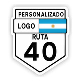 Sticker Calco Personalizado Vinilo Rutas Argentinas Pack 