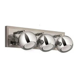 Aplique Pared Baño Bocha Cromada Gu10 Apto Led Harry