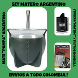 Set Matero!mate Pampa Argentino+yerbera - Kg a $479