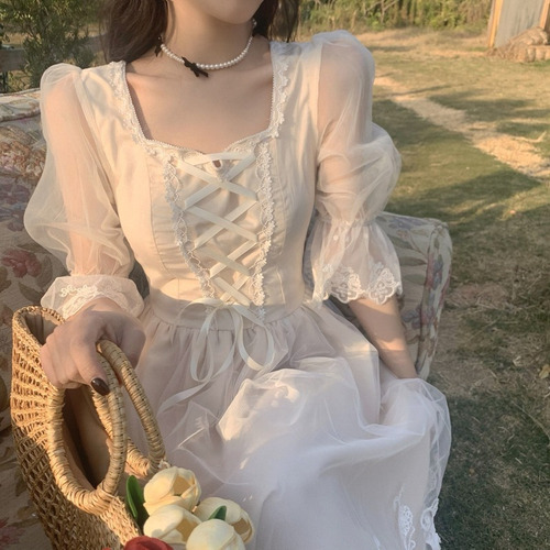 Vestido Victoriano De Boda Coreana Informal De Primavera 202