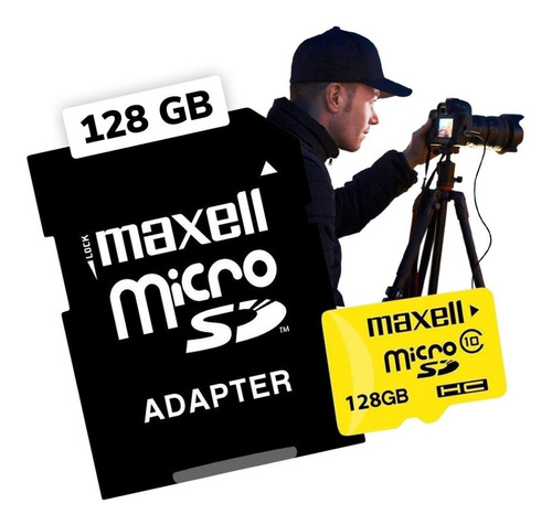 Memoria Micro Sd Xci 128gb Con Adaptador De Clase 10 Maxell