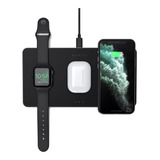 Cargador Inalámbrico Satechi Trio Compatible iPhone AirPods 