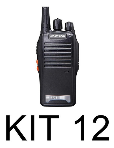 Kit 12 Radio Walk Talk Comunicador 16 Ch 12km Baofeng 777s