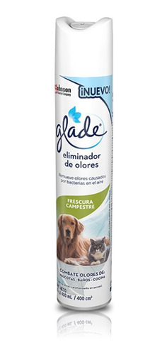 Glade Oust Elimina Olores 327g/400ml Frescura Campestre