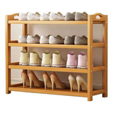 Zapatero De Madera Mueble Organizador Zapateros 4 Niveles 