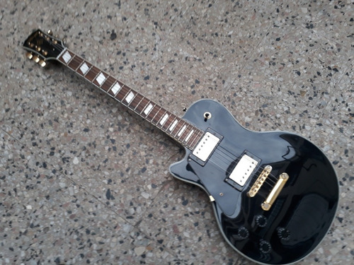 Guitarra Stagg Les Paul Custom Black Zurda Envío Tarjeta
