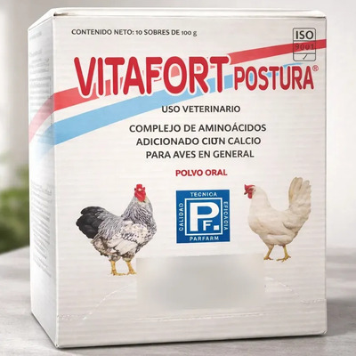 10 Sobres 100g Vitafort Postura Para Aves