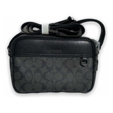 Mariconera Crossbody Coach Graham, Canvas Negra Original