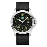 Reloj De Pulsera Luminox Para Hombre Negro X2.2517 Bisel Acero