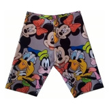 Calza Nena Corta Bikers Ciclista Mickey Mouse Lycra Premium