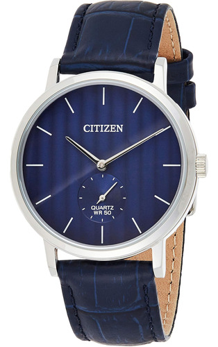 Reloj Cronógrafo Citizen Con Esfera Azul Para Hombre-bel