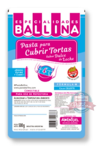 Pasta Ballina Formula H Colores 500 Grs