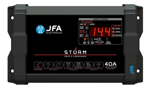 Fonte Automotiva 40 Amperes Jfa Storm Red Line Cca Sci Smart