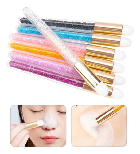 Cepillos Desechables Glitter Extensiones Pestañas Mink Cejas