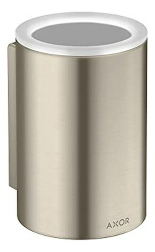 Vaso Para Cepillo Dental Moderno  Circular Brushed Nickel