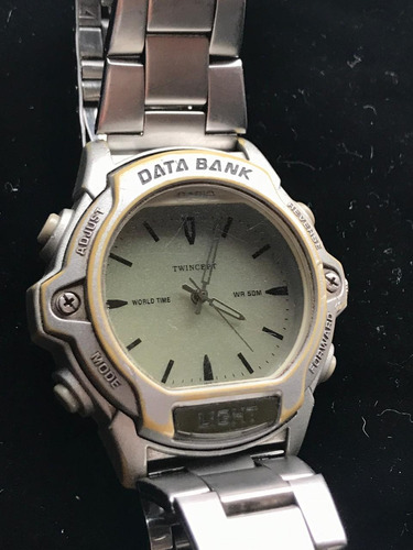   Relógio Casio Twincept Worldtime Databank