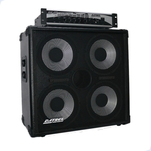 Kit Datrel Cubo Passivo Bas4x10 Com Amplificador Bas400 400w