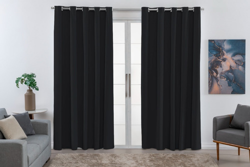 Cortina Blecaute Pvc 250x150 Blackout Corta Luz Quarto Sala