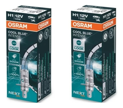 Lamparas Osram Cool Blue H1 Intense  Luz Blanca Por Par 