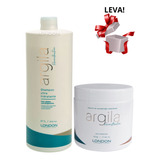 Shampoo Argila 1litro + Mascara Argila 500g London