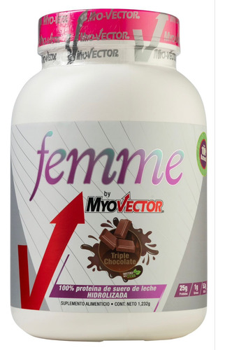 Proteina Myo-vector 100% Whey Femme Hidrolizada Zero 3 Lbs