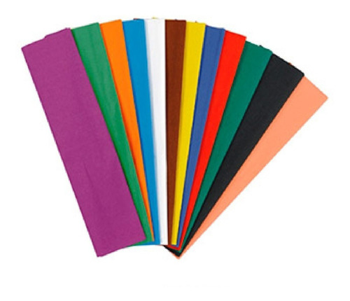 Papel Crepe  Varios Colores Pack X 10 X Color