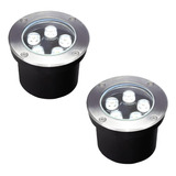 Lampara Empotrado Led Piso 5w Luz Blanca O Calida 2 Piezas