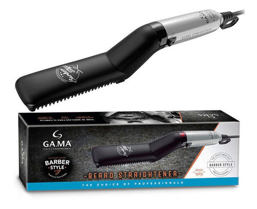 Plancha Alisador De Barba Gris Barber Style Marca Gama