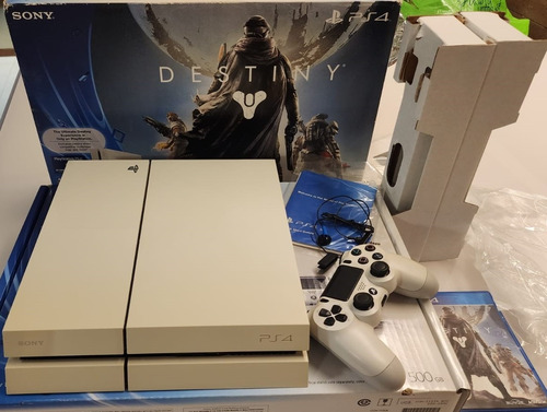 Sony Playstation 4 500gb Destiny Pack Limited Edition Glacier White (ps4 Colecionador Na Caixa)