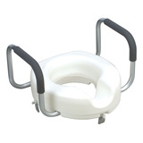 Dmi Asiento De Inodoro Elevado Con Bloqueo, Color Blanco