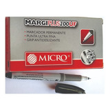 Marcador Margi Plus 200 Microfibra Ultra Fina X12 U.  Devoto