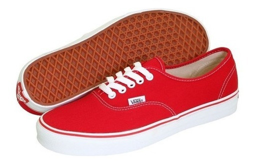 Tenis Vans Juvenil Authentic 3red Rojo