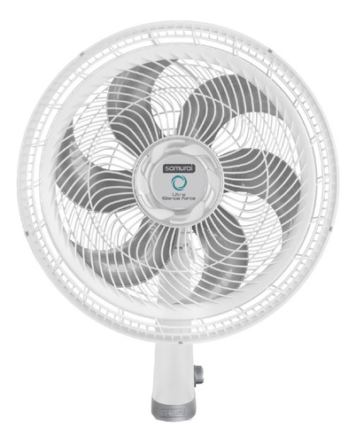 Ventilador De Pared Samurai Ultra Silence Force Turbo Blanco Con 6 Aspas Color  Gris, 18  De Diámetro 110 v