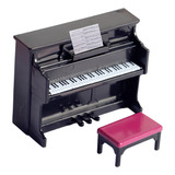 Casa De Muñecas Elegante Mini Piano Con Silla Niños 12 °