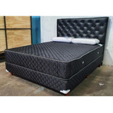 Juego De Sommier 140x190 Espuma Base Cama Colchon 2 Plazas