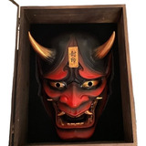 Máscara De Látex Samurai Tío Oni Halloween Cosplay