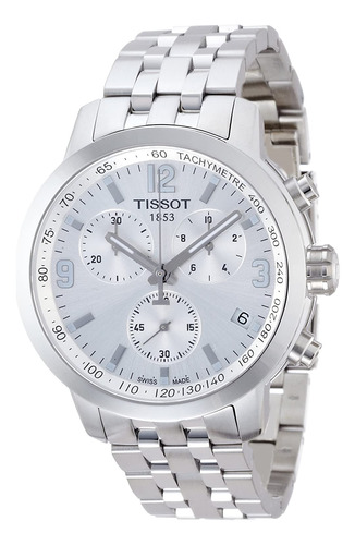 Tissot Prc 200 Cronogro Manc Mens - Acero Inoxidable