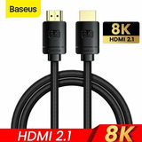 Cabo Hdmi 8k 2.1 Baseus 3 Metros Ultra Hd Hdr Dinamico