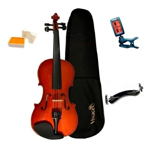 Violino Acústico Vivace Mozart Mo44 +afinador+espaleira+breu