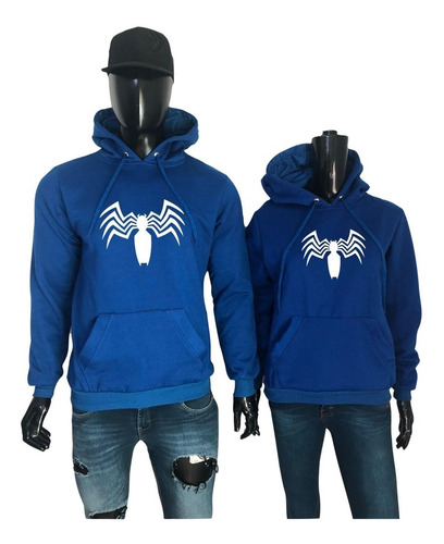 Sudaderas Pareja Amor Y Amistad Novios Duo Venom Spiderman