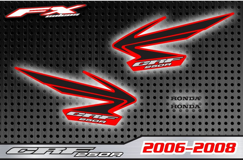 Calcos Simil Original Honda Crf 450/250 2006-2008 Fxcalcos