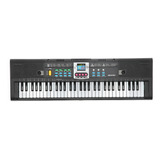 Piano Eléctrico Infantil Mini De 61 Teclas Negro Multifuncio