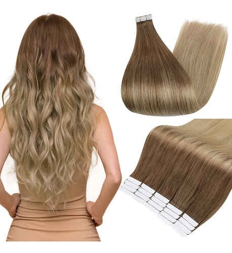 Extensiones Cabello Natural 10 Desvanecimiento Mar 18in 50gr