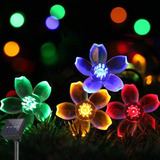 Luces De Navidad De 5m Luz De Cadena De Flores Solar Al 1