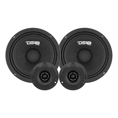 Ds18 Pro-gm8.4pk Paquete Completo De Media Y Alta Incluye 2 Altavoces De Rango Medio De 8 Pulgadas Y 2 Tweeter De Aluminio Súper Bala De 1 Pulgada Integrado Altavoces Para Puerta Para Coche O | Meses sin interés