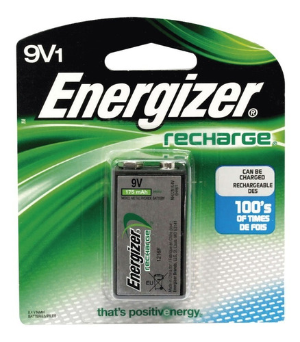 Batería Recargable Energizer 9v Nimh / 175mah 