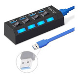 Hub Cabo Usb 3.0 Extensor 4 Portas High Speed