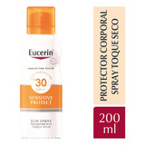 Eucerin Sun Body Spray Toque Seco Fps 30 200 Ml