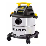 Aspiradora Portatil Stanley Acero Inox 23 Lt 1300w - Rex Color Plateado/negro/amarillo