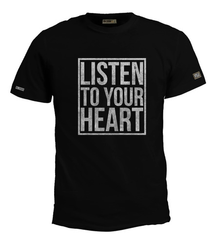 Camiseta Estampada Listen To Your Heart Hombre  Inp Eco  